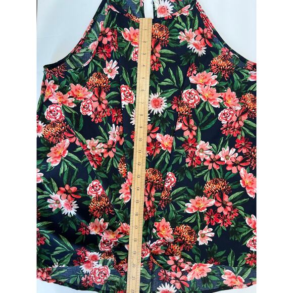 143 Story by Lineup High Neck Floral Top Women's Size L Black Pink Feminine Boho - Picture 7 of 9